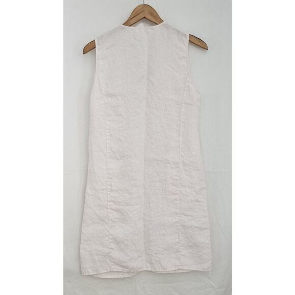 Luna Luz Linen Pink Pocket Dress Womens Size Small Sleeveless Lagenlook# 746 - Picture 13 of 15